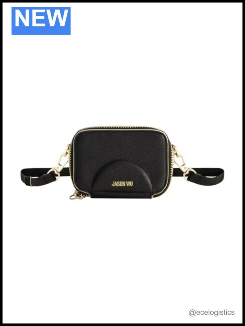 Mini Leather Crossbody Bag with Adjustable Strap - Structured Satchel